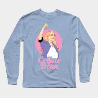 Celine Dion illustration Art Long Sleeve T-Shirt